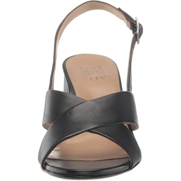 NATURALIZER Women's Black Azalea Leather Heel Cup Slingback Sandals Size 10.5 - Picture 3 of 12